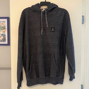 Northern Ties Charcoal Gray Heathered Hoodie Size Large